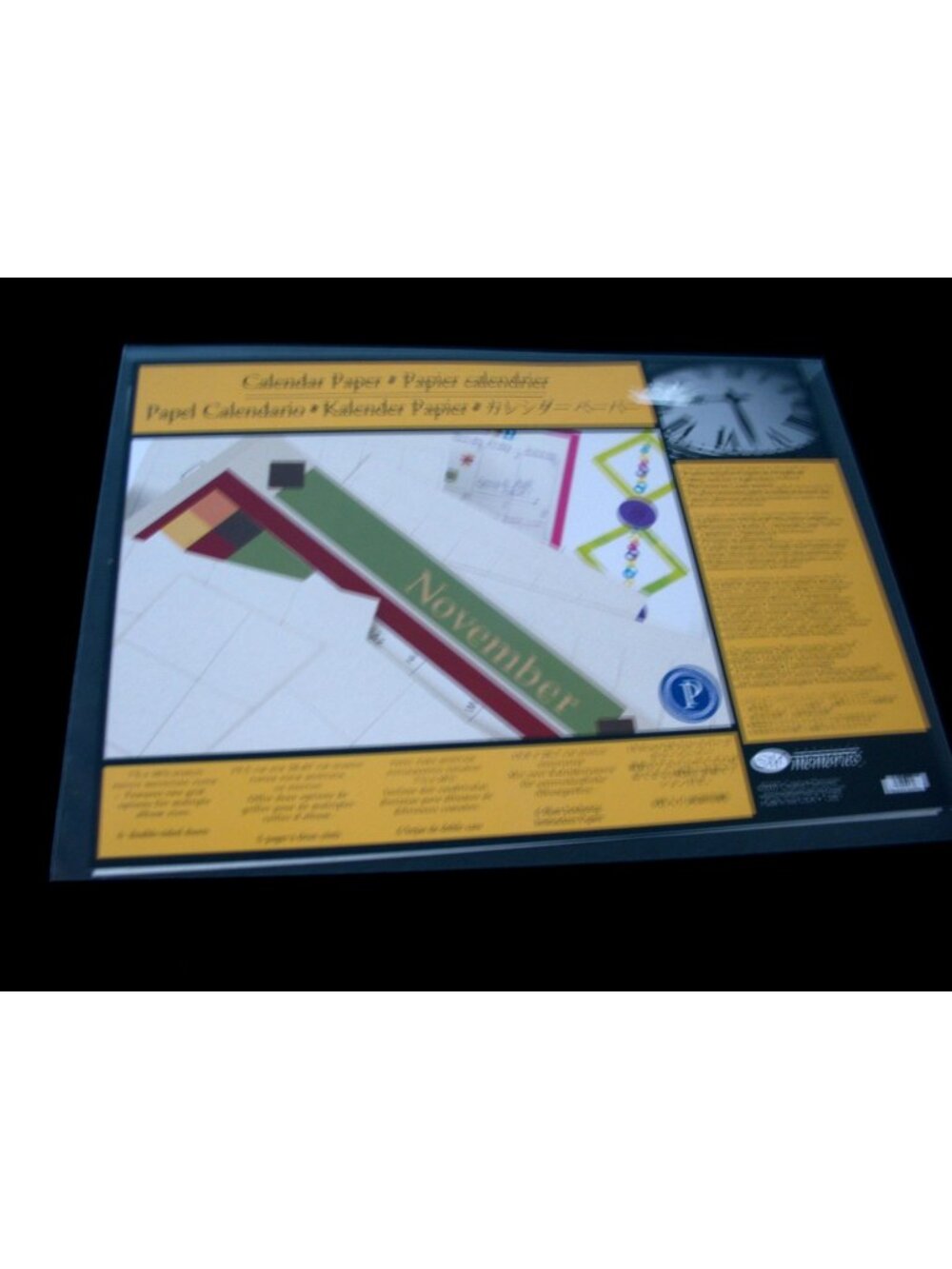 New CREATIVE MEMORIES 7.5x10.5” Calendar Paper Spargo 6 double sides sheets